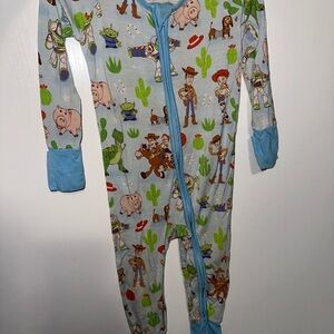 Little Sleepies Original Toy Story Footie - Blue and Green
